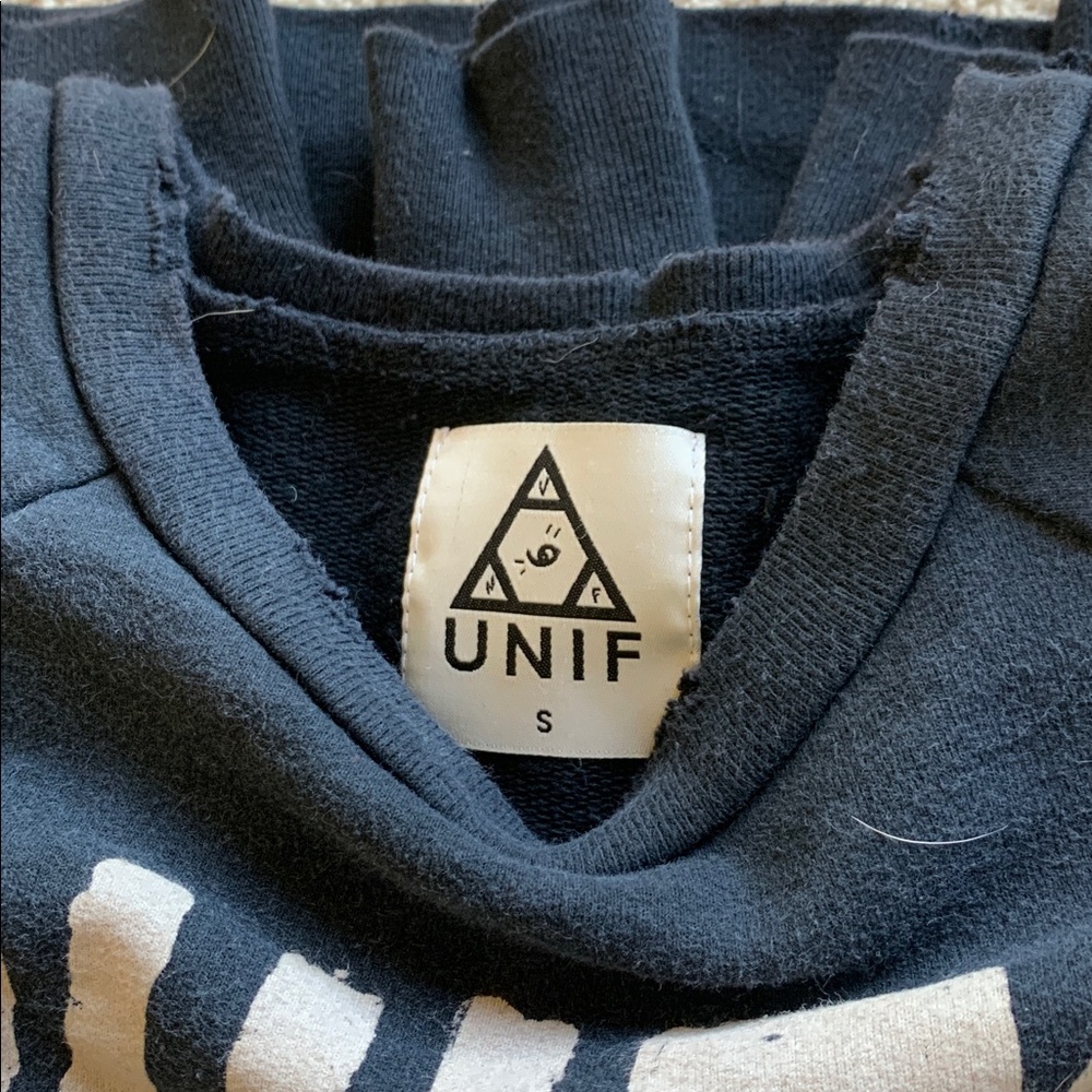 UNIF RARE shit’s happening sweatshirt distressed COLLECTIBLE NEVER WORN! Small - Picture 8 of 8